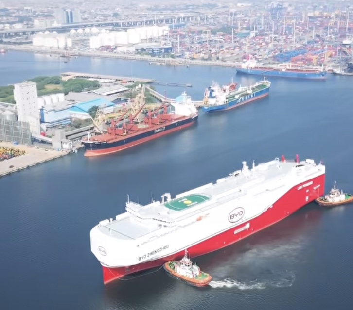 Profil BYD Shenzhen, Kapal Raksasa Pengangkut 9.200 Mobil yang Bersandar di Tanjung Priok