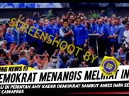 [HOAKS atau FAKTA]: AHY Menangis Melihat Anies Baswedan Disambut Kader Demokrat