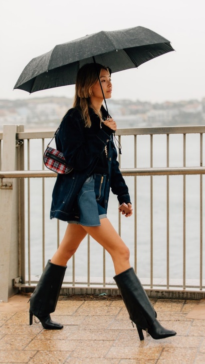 Hot pants and boots. (Foto Vogue)