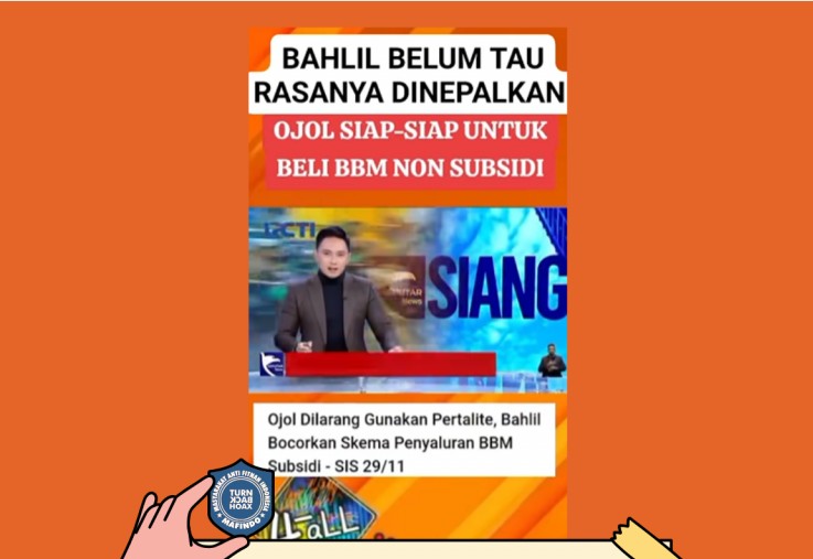 [HOAKS atau FAKTA]: Ojol Dilarang Beli Pertalite   