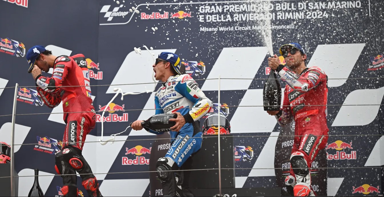 Marc Marquez Sebut Kemenangan di MotoGP San Marino 2024 Berkat Hujan