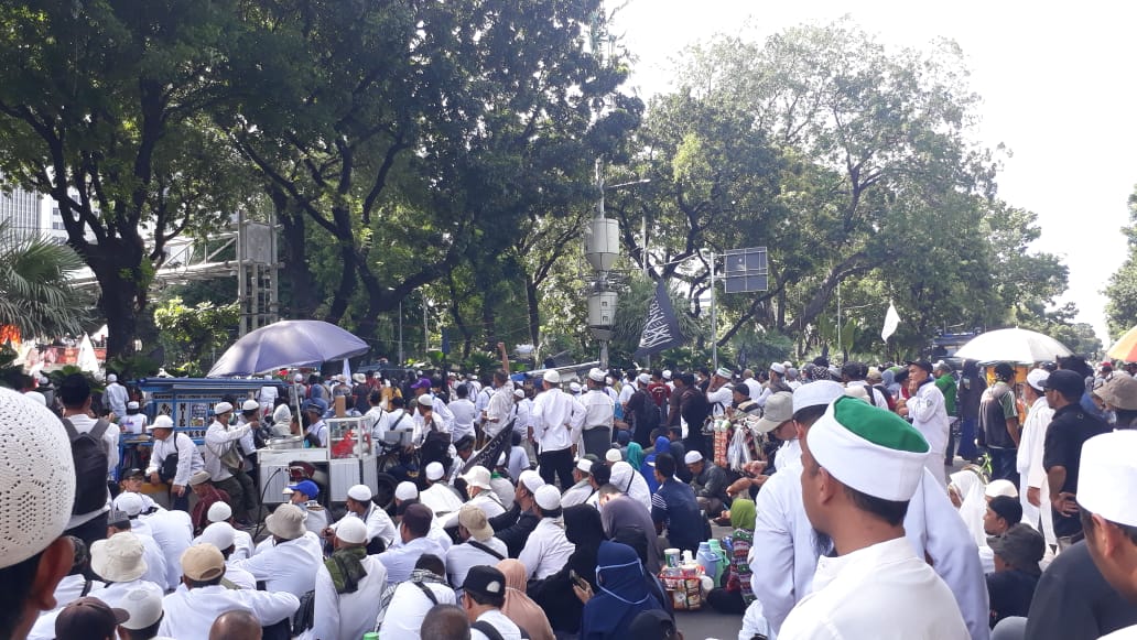 Aksi massa FPI dan PA 212 di Jakarta minta koruptor dipotong tangannya