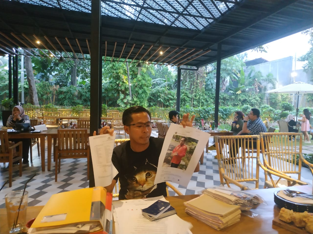Bimbim Clow menjelaskan tuduhan kepadanya tidak mendasar (Foto: MP/Muchammad Yani)