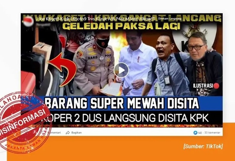 [HOAKS atau FAKTA]: KPK Geledah Rumah Jokowi