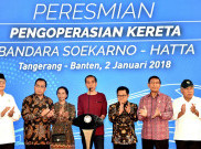 Presiden Jokowi Resmikan Kereta Bandara Soetta