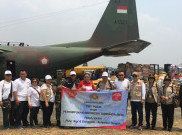  Naik Hercules TNI ke Palu, Tim INTI Peduli Bencana Berkoordinasi dengan Wali Kota Palu dan Kapolda Sulteng 