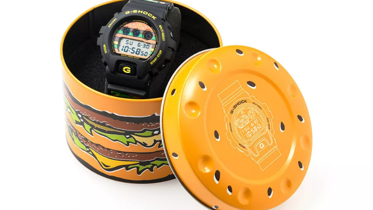 Unik, 3 Tumpuk Roti Burger Hadir dalam Jam Tangan G-SHOCK!