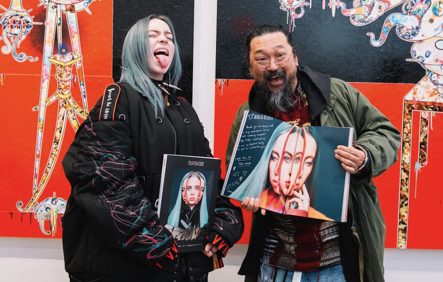 Mulai dari Merchandise sampai Video Klip, Cek Kolaborasi Apik Billie Eilish dan Takashi Murakami