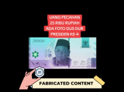 [HOAKS atau FAKTA] : Prabowo Terbiktan Uang Rp 25 Ribu Bergambar Gus Dur