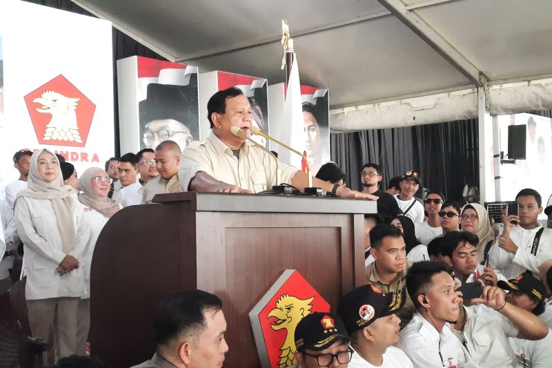Prabowo Sebut Jokowi Bikin Indonesia Damai