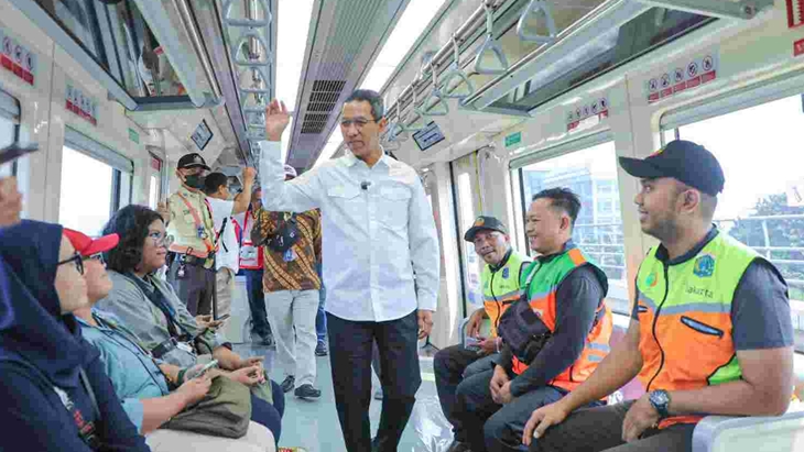 Jajal LRT Jabodebek, Pj Heru Pastikan Koreksi Jokowi Sudah Ada Perbaikan