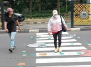 Pemprov Minta Maaf Telat Bangun Zebra Cross di Jalan Jakarta