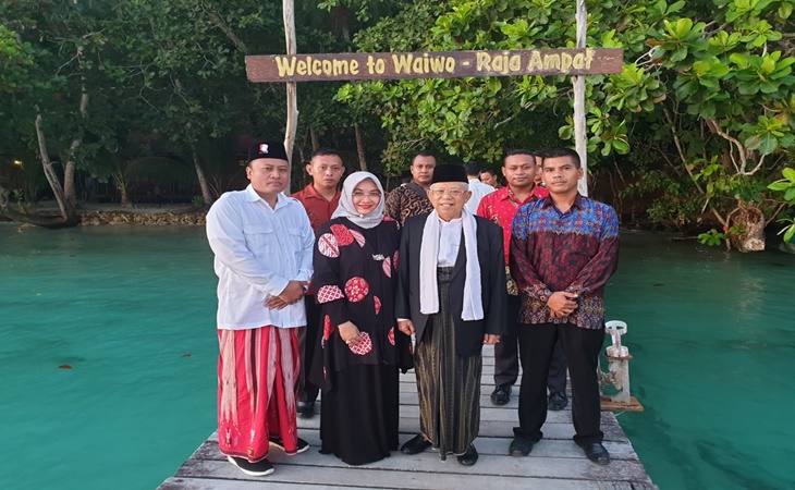 Injakan Kaki di Raja Ampat, Kiai Ma'ruf: Indah dan Mempesona
