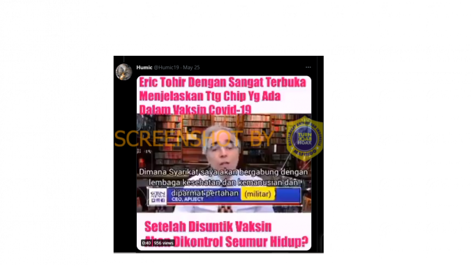 Tangkapan layar hoaks. (Foto: Mafindo)