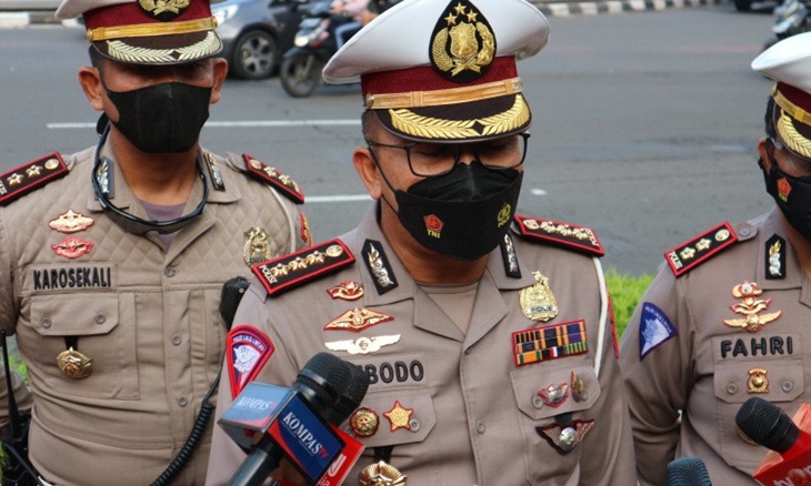 Direktur Lalu Lintas Polda Metro Jaya Kombes Pol Sambodo Purnomo Yogo. ANTARA/Fianda Sjofjan Rassat.