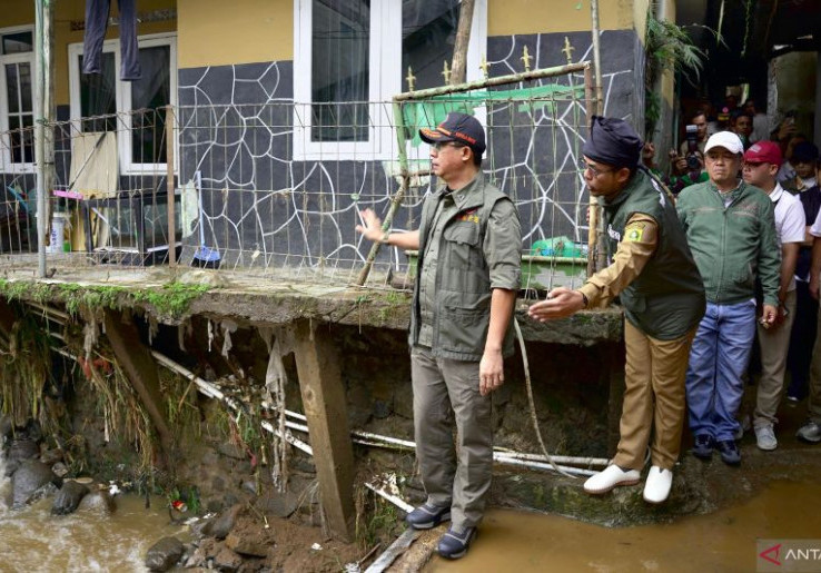 Jalan Stasiun Batu Tulis Bogor Ambles, BNPB Janjikan Perbaikan Kelar Sebelum Lebaran