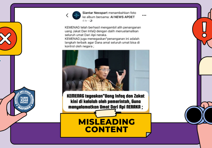 [HOAKS atau FAKTA]: Kemenag Ambil Alih Pengelolaan Infaq dan Zakat Umat dari Baznas