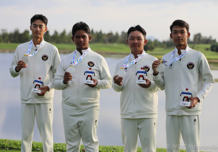 SEA Games 2025 Thailand: Golf Putra Indonesia Raih Silver Medal Men's Team