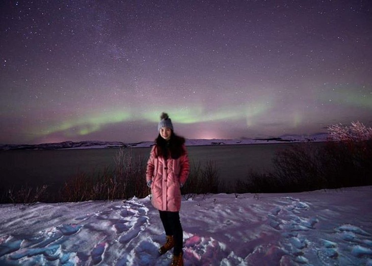 Aurora di Kirkenes. (Foto: instagram.com/tiffanytjioe)