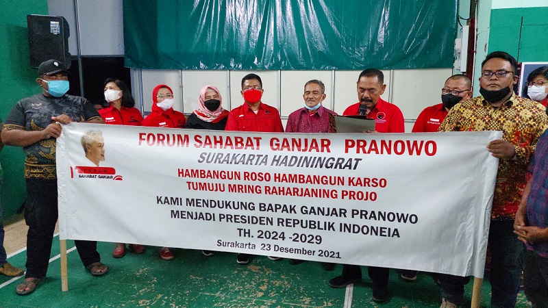 Relawan Ganjar. (Foto: Antara)
