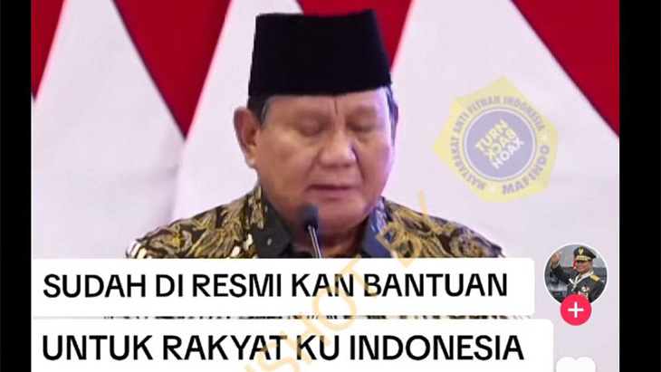 [HOAKS atau FAKTA] : Prabowo akan Lunasi Semua Utang Rakyat Indonesia