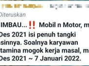 [HOAKS atau FAKTA]: Warga Diminta Isi Bensin Penuh Tangki karena Karyawan Pertamina Mogok