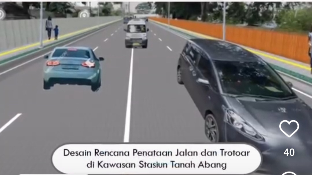 Pemprov DKI Bakal Tata Jalan di Tanah Abang Jadi 4 Jalur