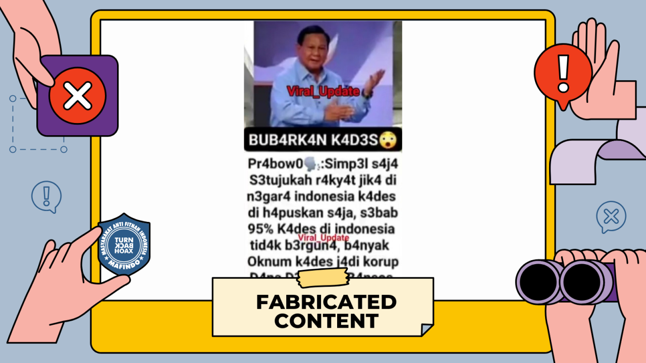 [HOAKS atau FAKTA]: Prabowo Sebut 95 Persen Kepala Desa Tidak Berguna, Jabatannya Layak Dihapuskan