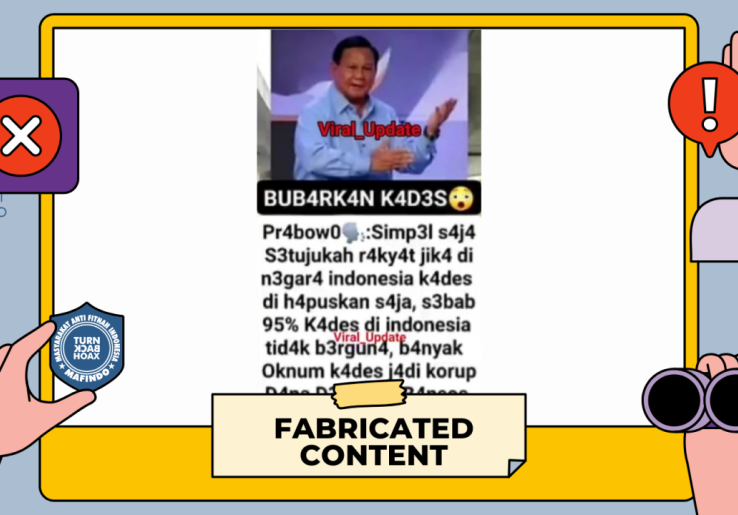 [HOAKS atau FAKTA]: Prabowo Sebut 95 Persen Kepala Desa Tidak Berguna, Jabatannya Layak Dihapuskan