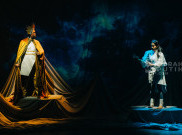 Aksi Pertunjukan Musikal Bertajuk Moonboy & His Starguide The Musical 