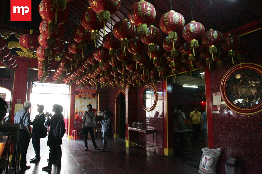 Wihara Dharma Bhakti merupakan wihara terbesar di Jakarta dengan luas seluruh lingkungan sekitar 1.200 meter persegi. (MP/Dery Ridwansah)