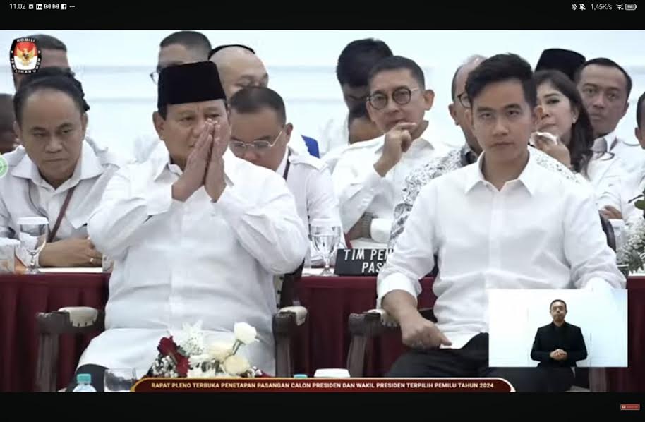 Sah! Prabowo Jadi Presiden Terpilih Indonesia