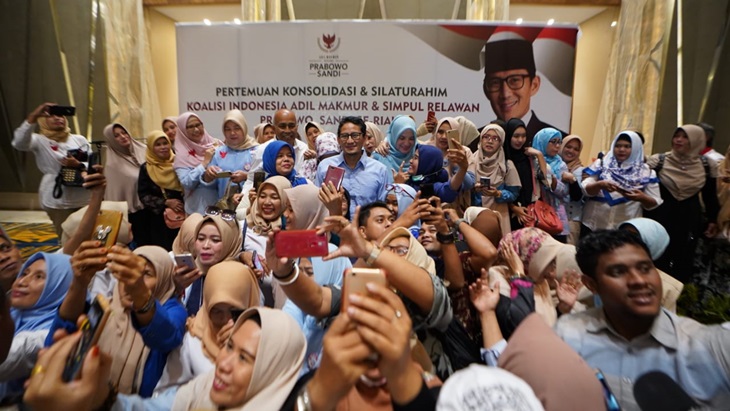 Calon Wakil Presiden nomor urut 02, Sandiaga Salahudin Uno. (BPN)