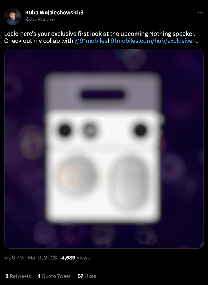 nothing speaker