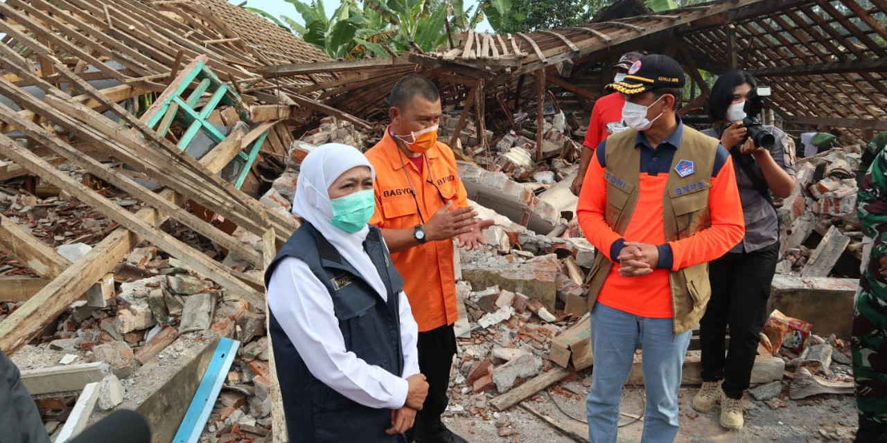 Ribuan Rumah Rusak Akibat Gempa di Selatan Malang