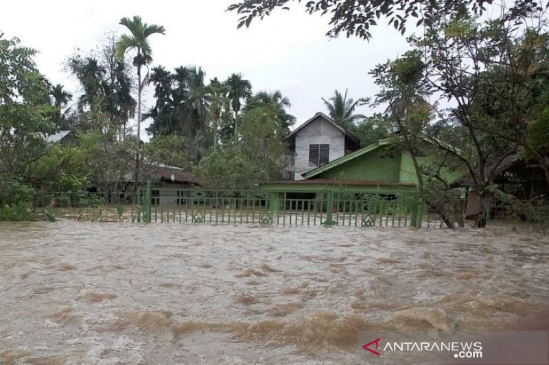 Banjir di Aceh Utara. (Foto: Antara).