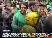 Jaga Solidaritas, Pendemo Minta Ojol Lain Turut Serta Unjuk Rasa