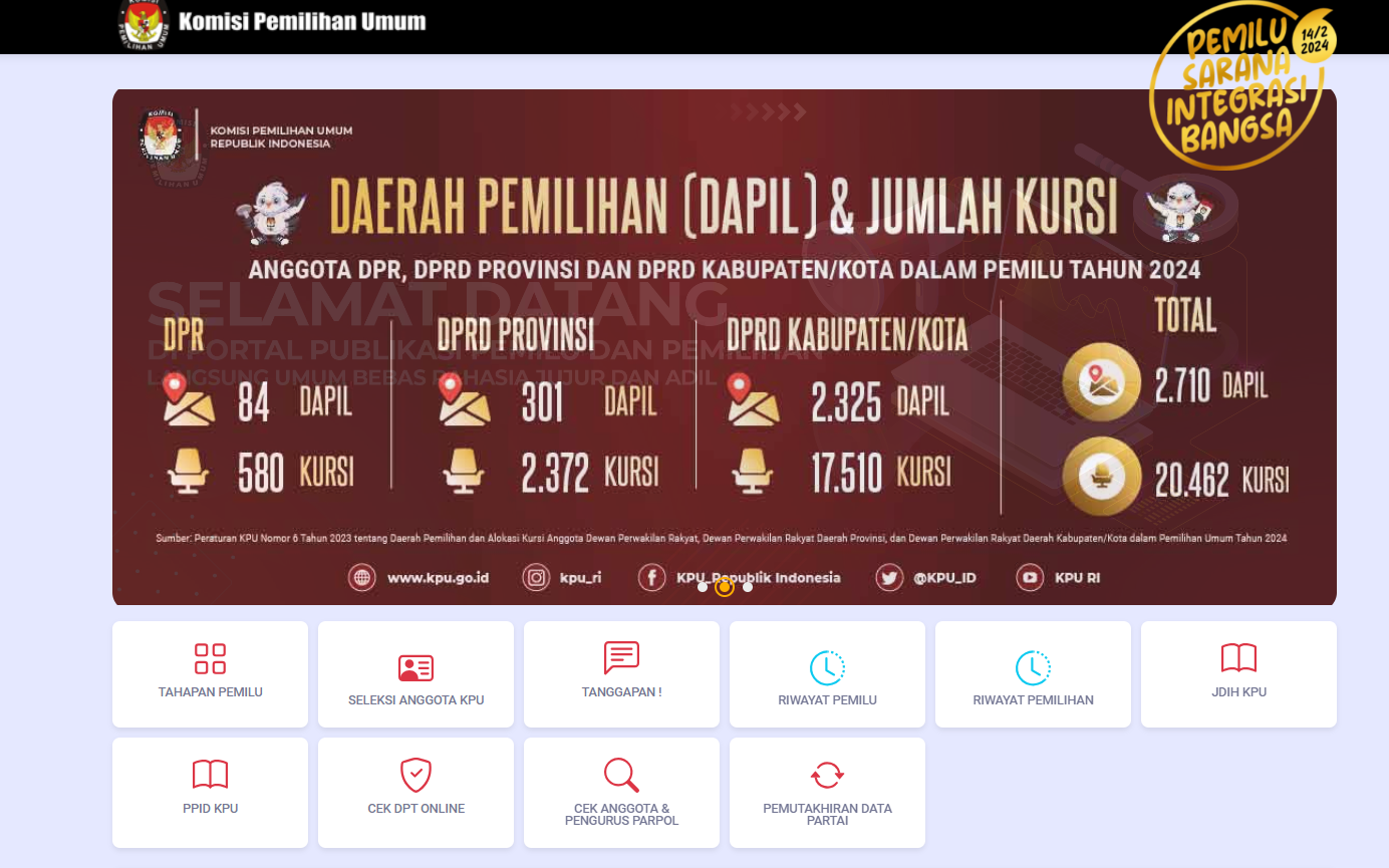 Data Hasil Penghitungan Suara Pemilu 2024 Bisa Dilihat Publik
