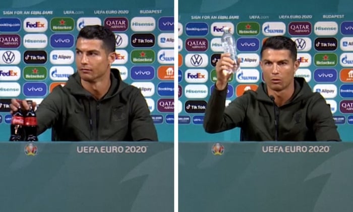 [Hoaks atau Fakta]: Ronaldo Pindahkan Minuman Coca-Cola Karena Produk Yahudi