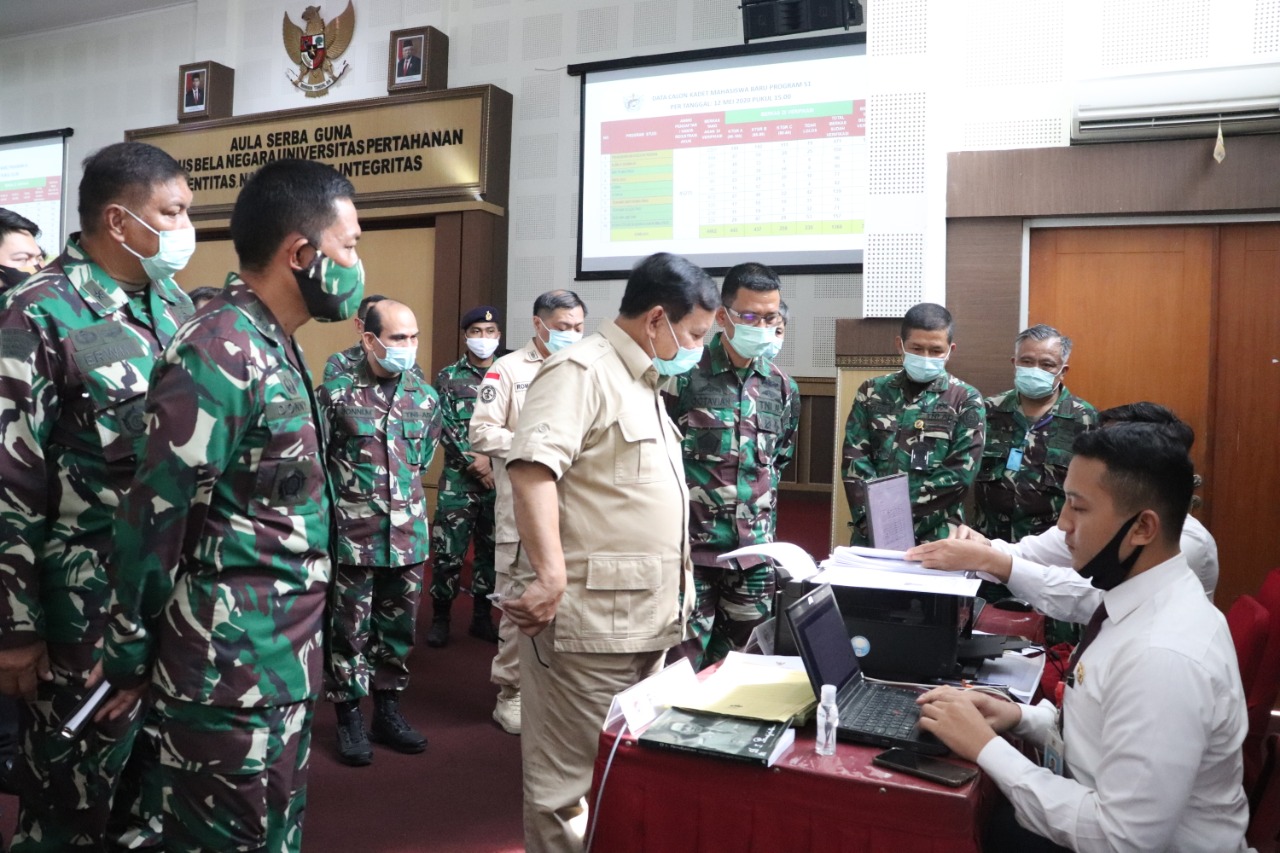 Menhan Prabowo Tinjau Persiapan Unhan Buka Fakultas dan Prodi Baru