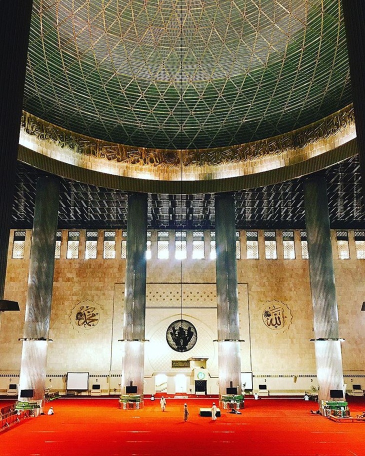 Masjid Istiqlal. (Foto: instagram.com/yuuu.kuuu)