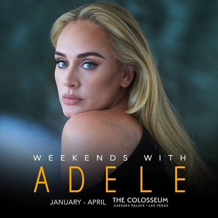 Adele Gelar Konser Luring Januari hingga April 2022