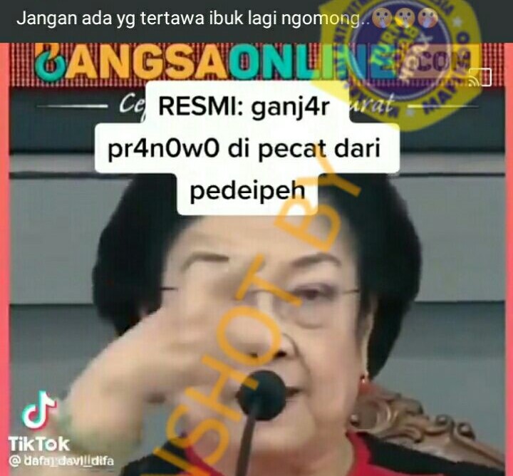 [HOAKS atau FAKTA]: Megawati Pecat Ganjar dari PDIP