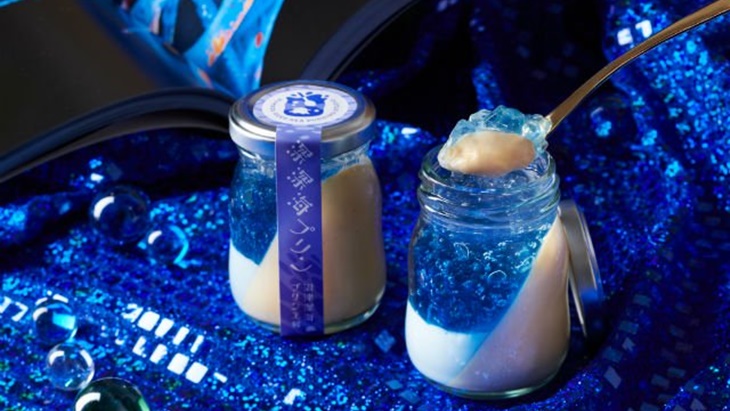 Mengintip Puding Biru Asal Jepang yang Mendadak Viral