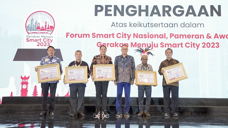 50 Kota di Indonesia Raih Penghargaan Forum Smart City Nasional 2023
