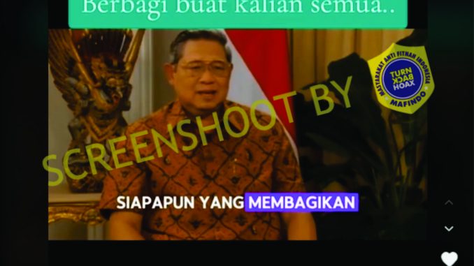 [HOAKS atau FAKTA] : Siap-siap Presiden Keenam SBY ingin Berbagi Rezeki, Bagikan Uang Sampai Rp 10 Juta