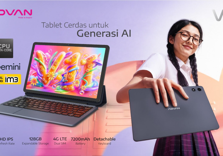  ADVAN Tablet V11, Teman Belajar Cerdas dengan Gemini AI