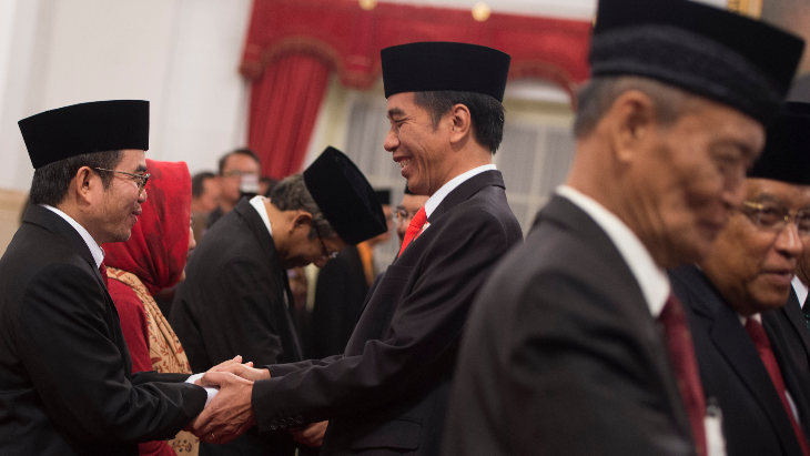 Presiden Jokowi dan Yudi Latief