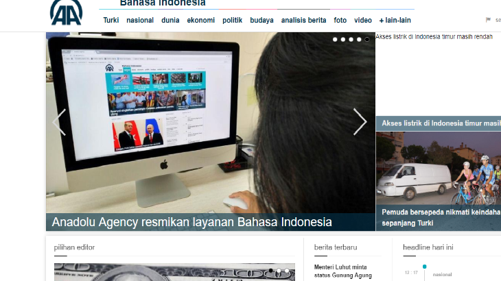 Kantor Berita Turki Sediakan Layanan Bahasa Indonesia