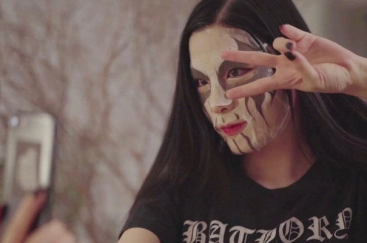 Masker Wajah Corpse Paint Ala Black Metal